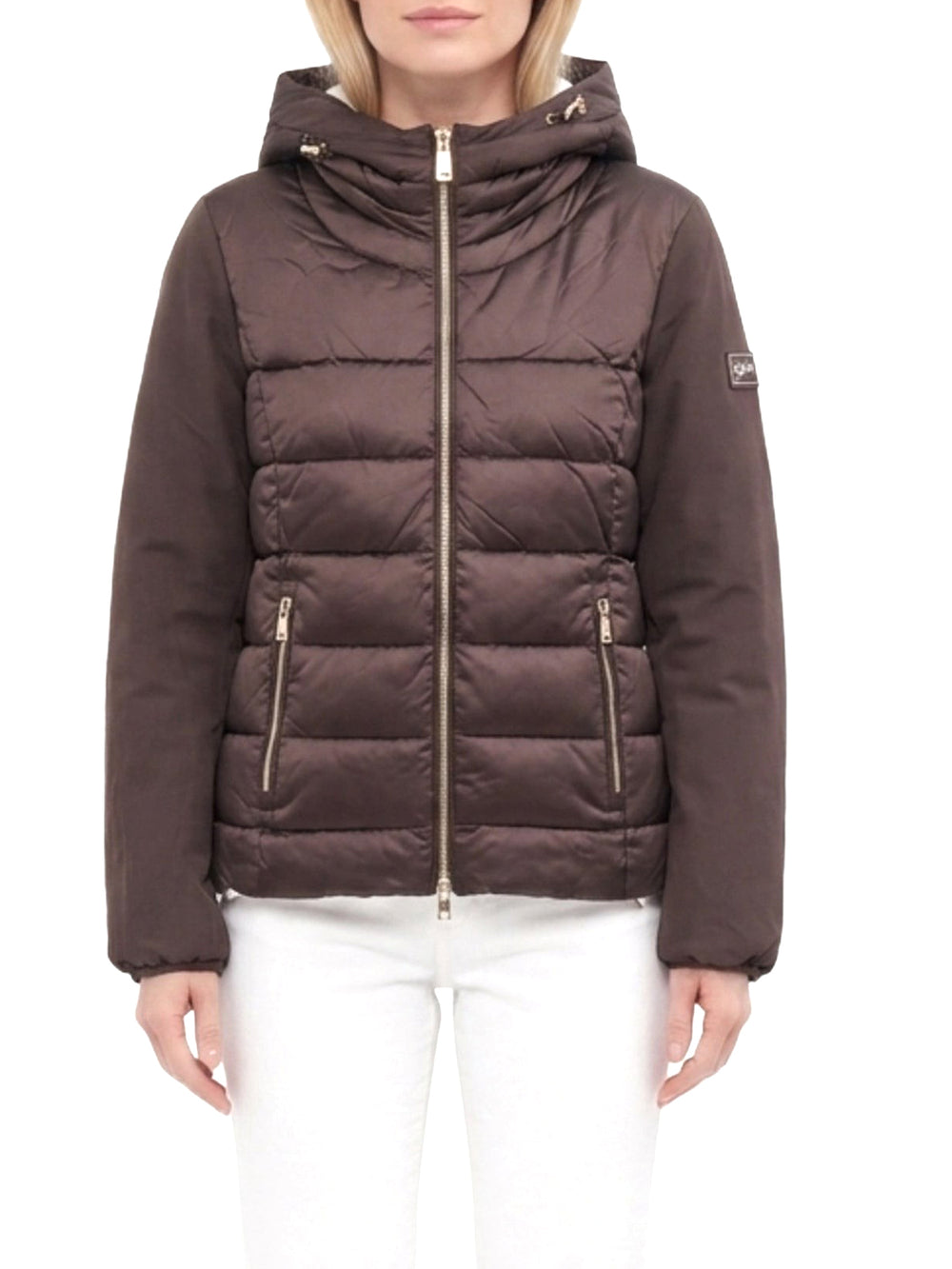 YES ZEE Giubbino Donna Trapuntato Con Finto Gilet Stac. Yes Zee - Moro
