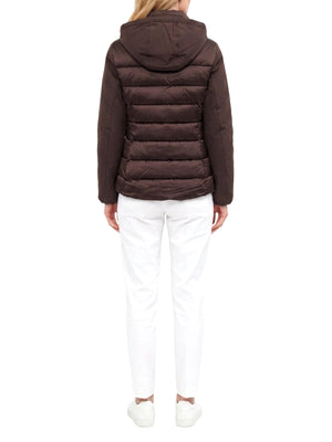 YES ZEE Giubbino Donna Trapuntato Con Finto Gilet Stac. Yes Zee - Moro