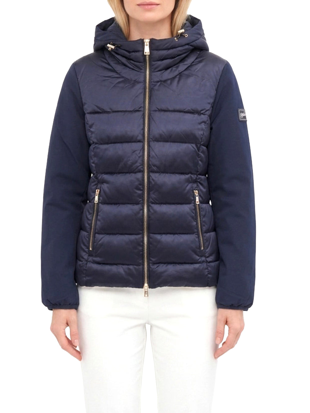 YES ZEE Giubbino Donna Trapuntato Con Finto Gilet Stac. Yes Zee - Blu