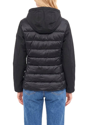 YES ZEE Giubbino Donna Trapuntato Con Finto Gilet Stac. Yes Zee - Nero