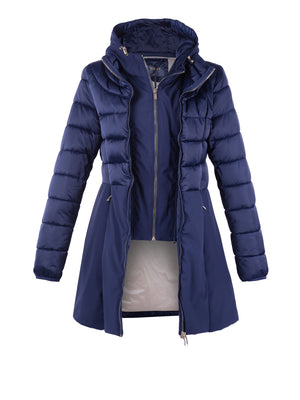 YES ZEE Cappotto Donna Trapuntato Con Finto Gilet Stac.Yes Zee - Blu