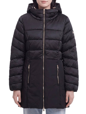 YES ZEE Cappotto Donna Trapuntato Con Finto Gilet Stac.Yes Zee - Nero