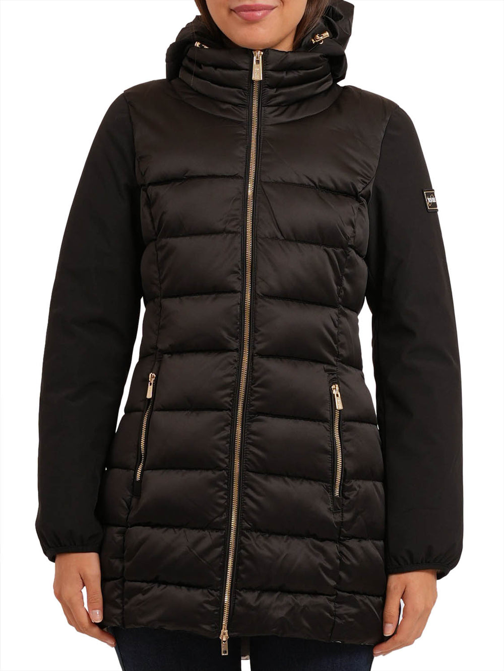 YES ZEE Cappotto Donna Trapuntato Con Finto Gilet Yes Zee - nero