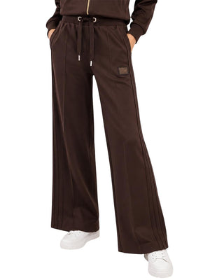 Yes Zee Pantalone Yes Zee Con Nervature Laterali - Moro