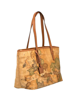 Alviero Martini Borsa Shopper Geo Classic Media Naturale
