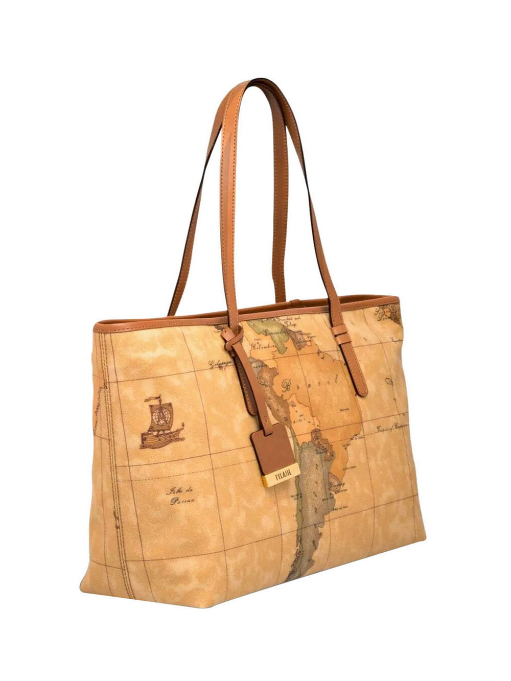 Alviero Martini Borsa Shopper Geo Classic Grande Naturale
