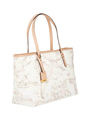 Alviero Martini Borsa Shopper Geo White Grande Bianco