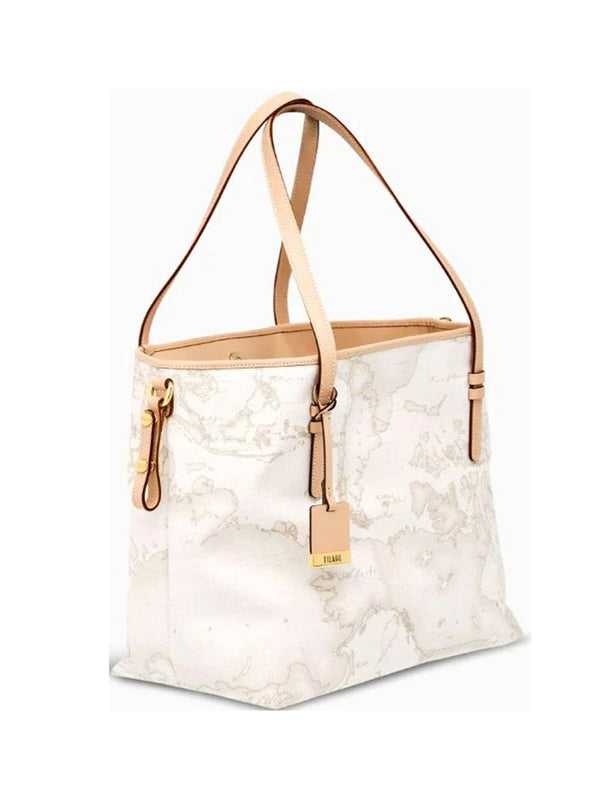 Alviero Martini Borsa Geo A Spalla Media Bianco