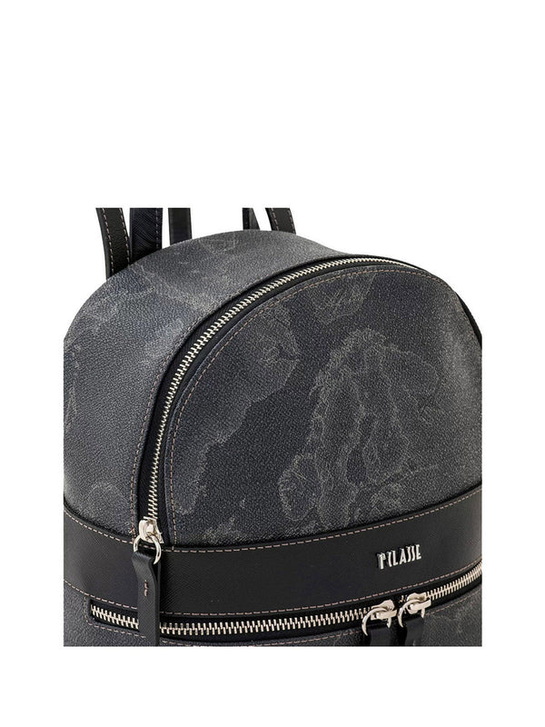 Alviero Martini Zaino Donna Geo Black Con Logo Nero
