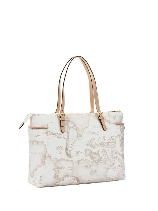 Alviero Martini Borsa ShoBorsa Shopper Grande Donna Geo Classic Bianco