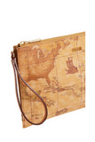 Alviero Martini Pochette Clutch Piatta Stampa Geo Classic