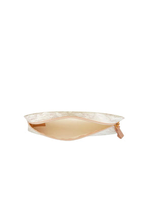 Alviero Martini Pochette Unisex Piccola Stampa Geo Soft White