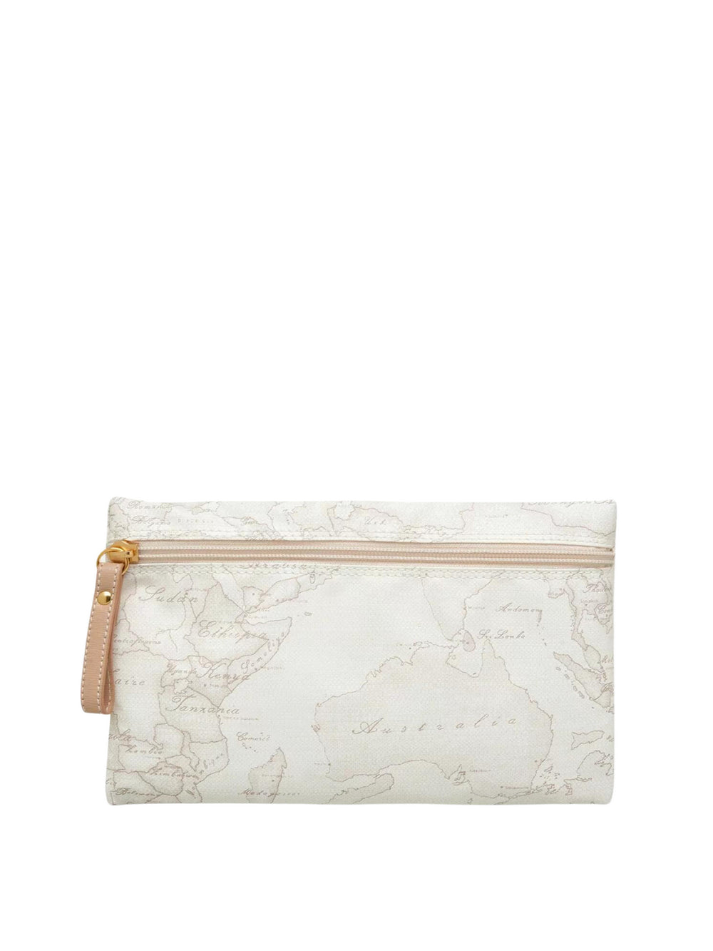 Alviero Martini Pochette Unisex Grande Stampa Geo Soft White