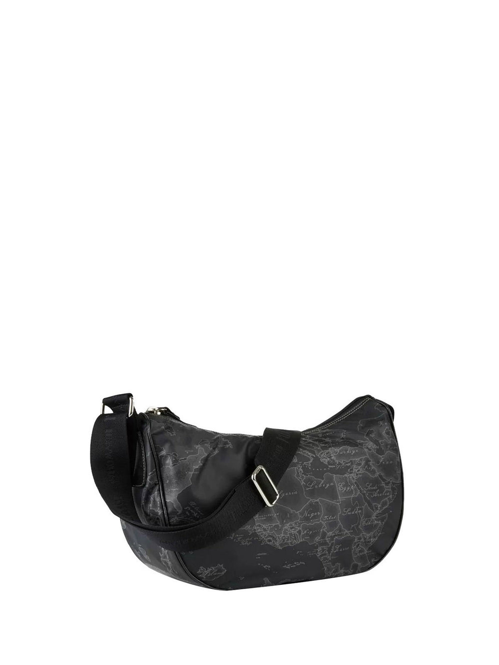 Alviero Martini Borsa A Tracolla Donna Geo Soft Black Media A Mezzaluna Nero