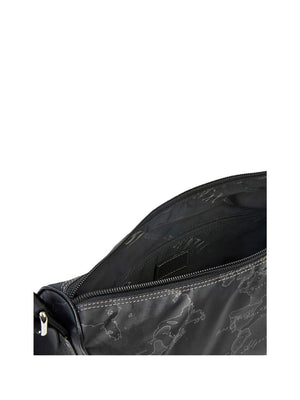 Alviero Martini Borsa A Tracolla Donna Geo Soft Black Media A Mezzaluna Nero