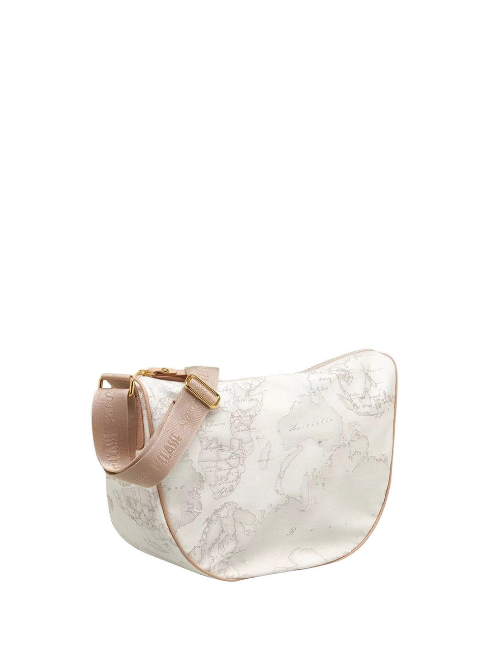 Alviero Martini Borsa A Tracolla Donna Media A Mezzaluna Geo Soft Bianco