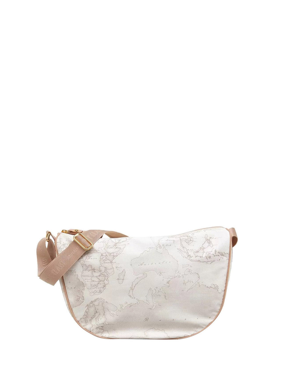 Alviero Martini Borsa A Tracolla Donna Media A Mezzaluna Geo Soft Bianco
