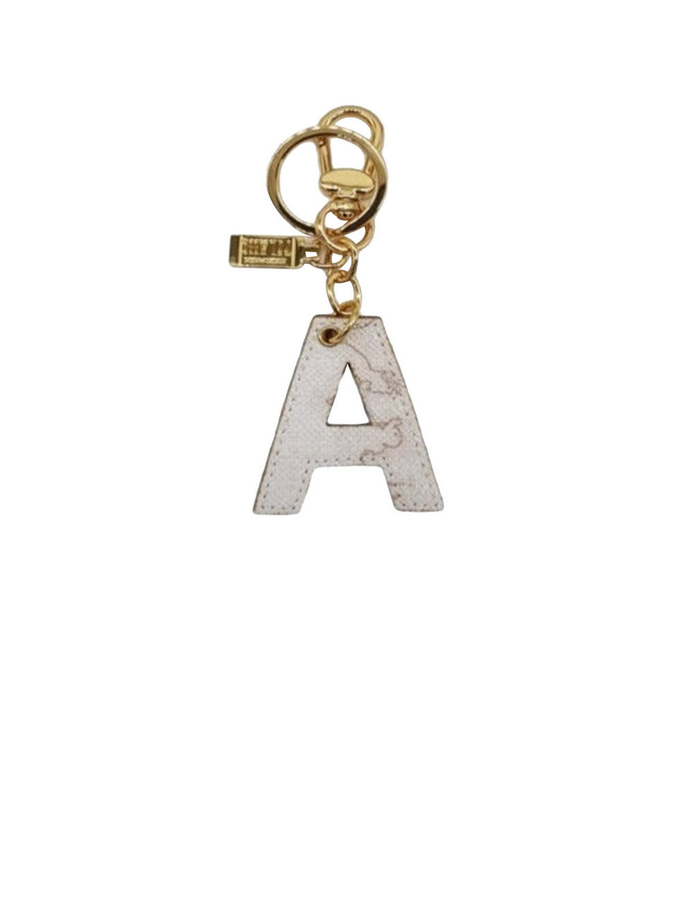 Alviero Martini Portachiavi Unisex Lettera A Stampa Geo Bianco