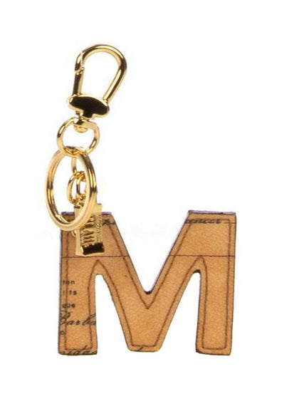 Alviero Martini Portachiavi Geo Classic Lettera M Naturale