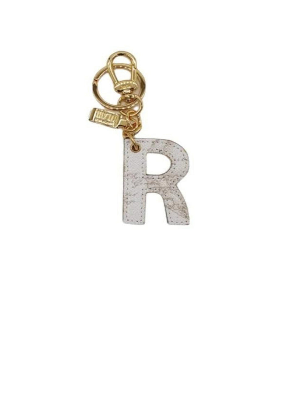 Alviero Martini Portachiavi Unisex Lettera Stampa Geo White