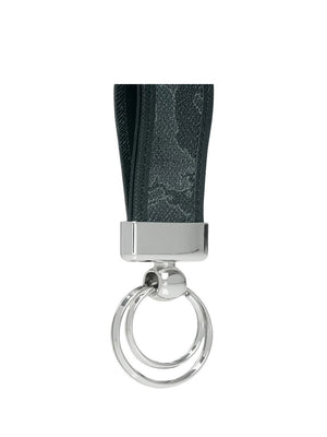 Alviero Martini Portachiavi Donna Geo Black Con Anelli Nero