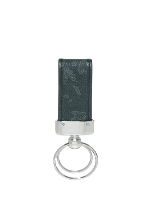 Alviero Martini Portachiavi Donna Geo Black Con Anelli Nero