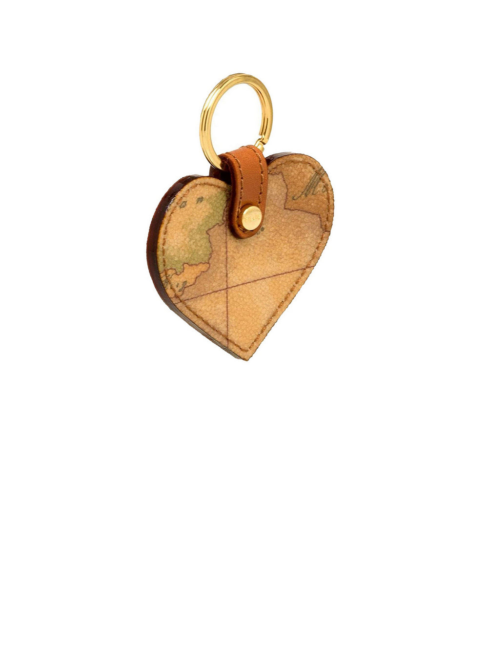 Alviero Martini Portachiavi Unisex A Foma Di Cuore Stampa Geo Naturale