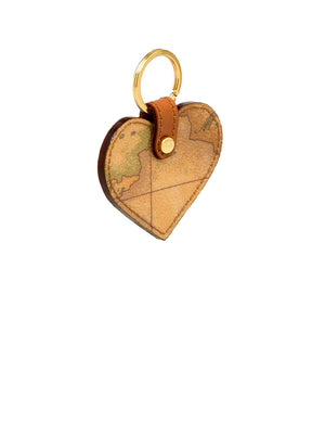 Alviero Martini Portachiavi Unisex A Foma Di Cuore Stampa Geo Naturale
