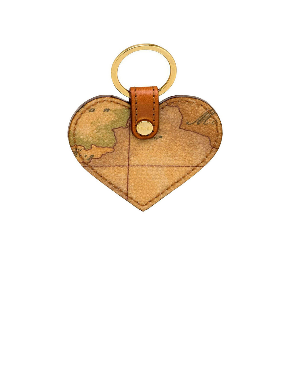 Alviero Martini Portachiavi Unisex A Foma Di Cuore Stampa Geo Naturale
