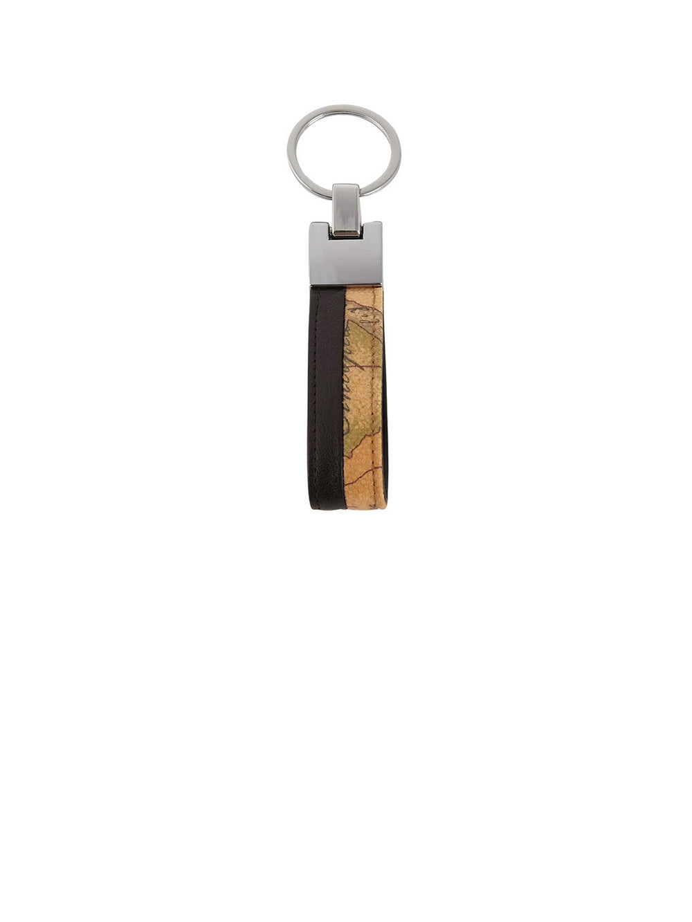Alviero Martini Portachiavi Unisex Anello Stampa Geo Nero