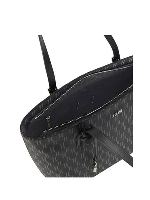 Alviero Martini Borsa Shopper Media Monogram Nera