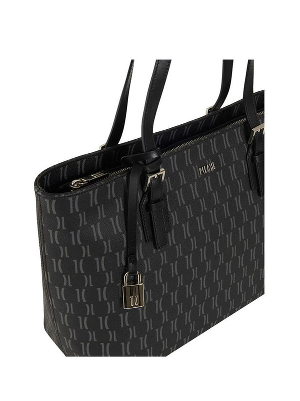 Alviero Martini Borsa Shopper Media Monogram Nera