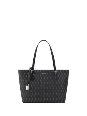Alviero Martini Borsa Shopper Media Monogram Nera