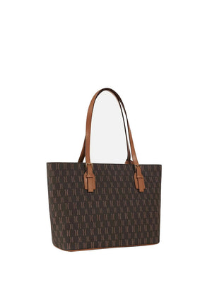 Alviero Martini Borsa Shopper Media Monogram Marrone