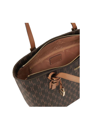 Alviero Martini Borsa Shopper Media Monogram Marrone