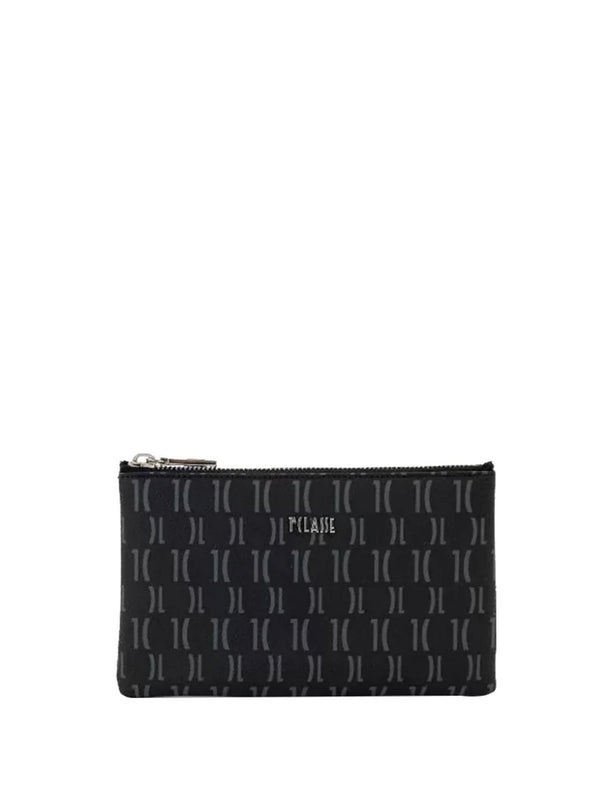 Alviero Martini Portafogolio Bustina Media Monogram Nero