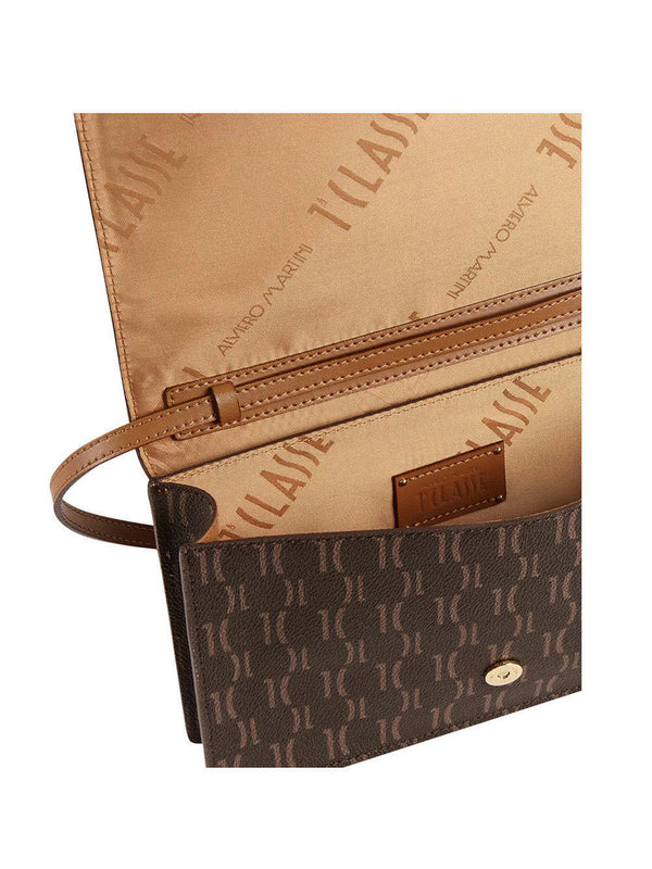 Alviero Martini Pochette Con Catena Monogram Moro