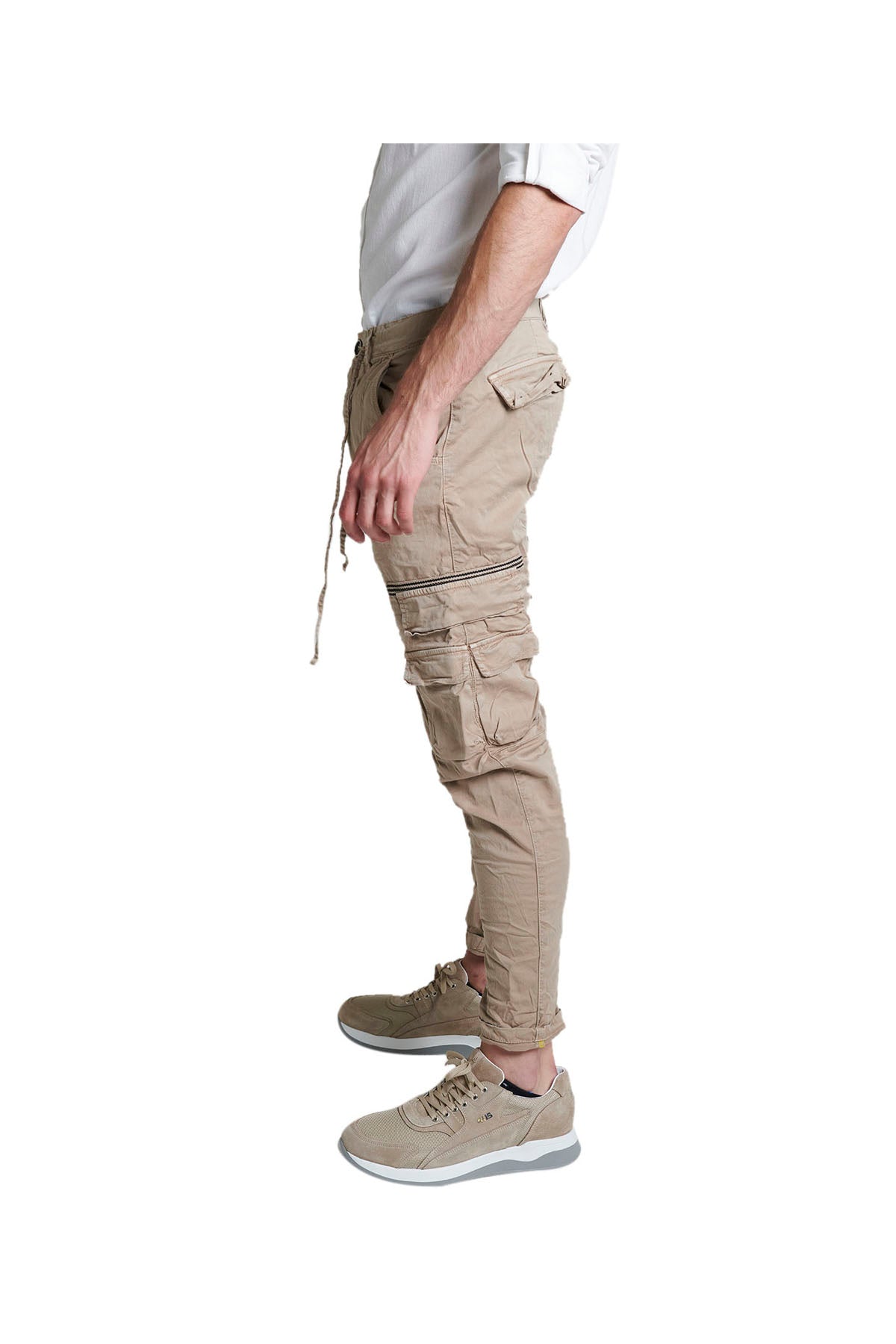 Pantaloni Con Tasche Sabbia