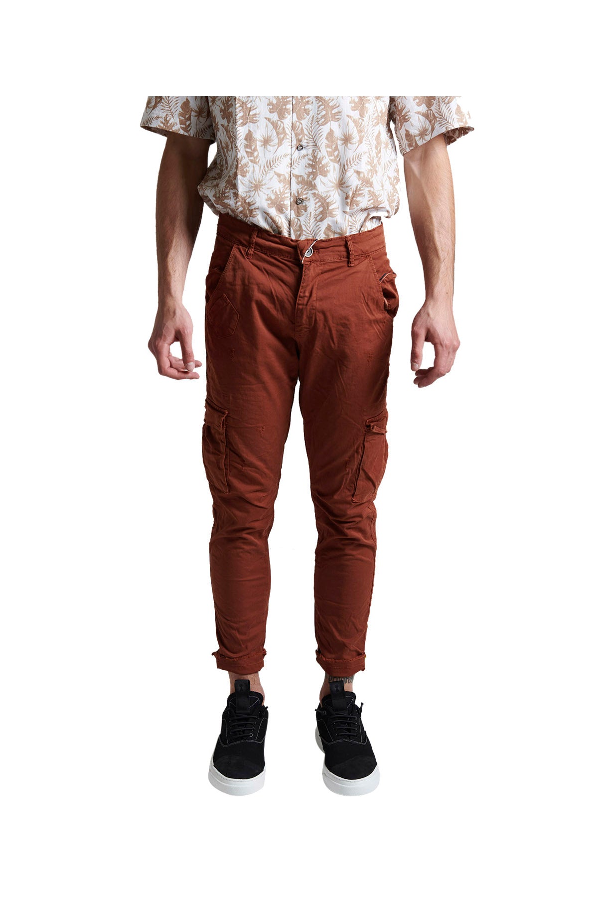 Pantaloni Con Tasche Marrone