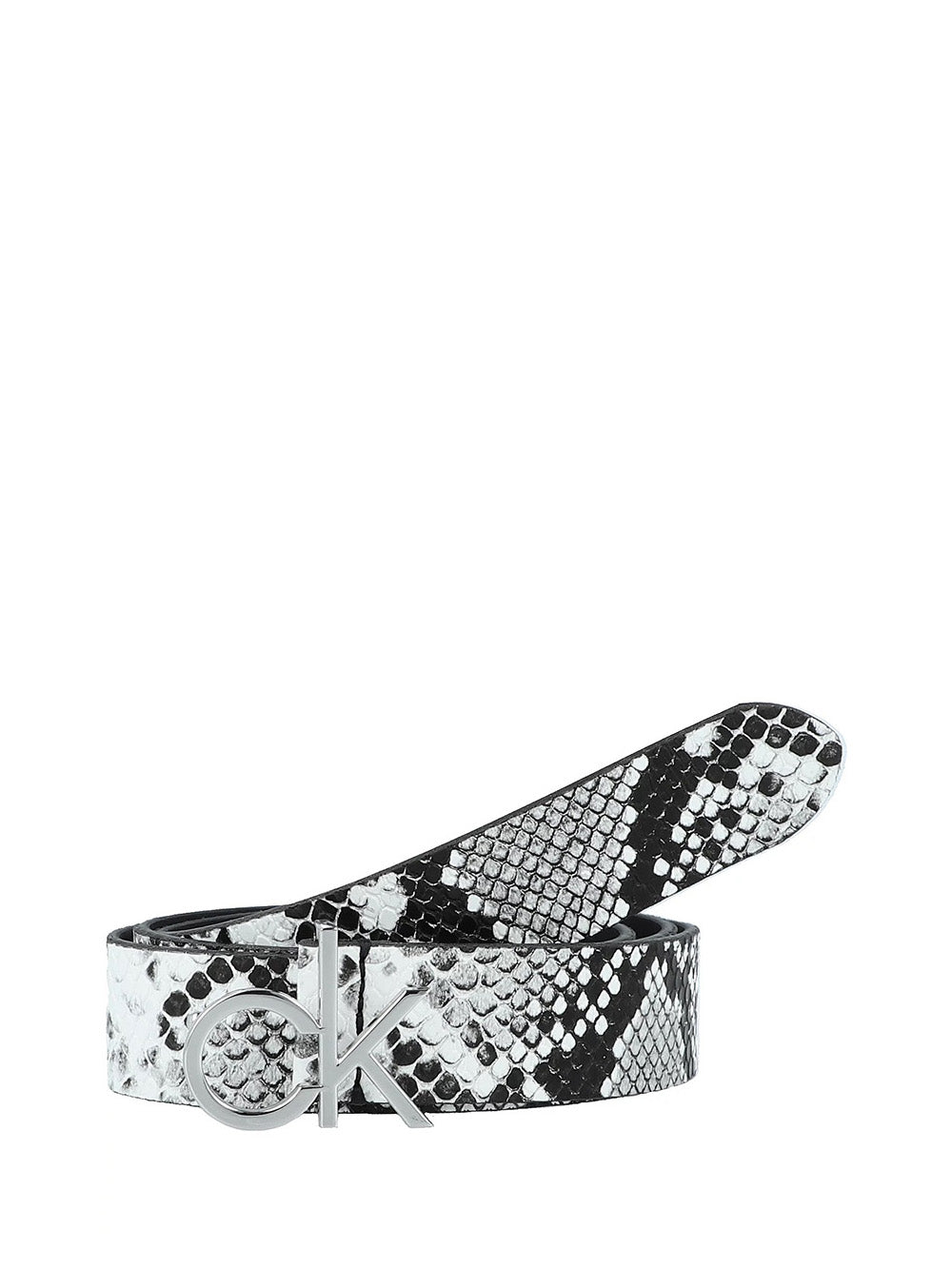 Cintura Con Logo Bianco/Nero