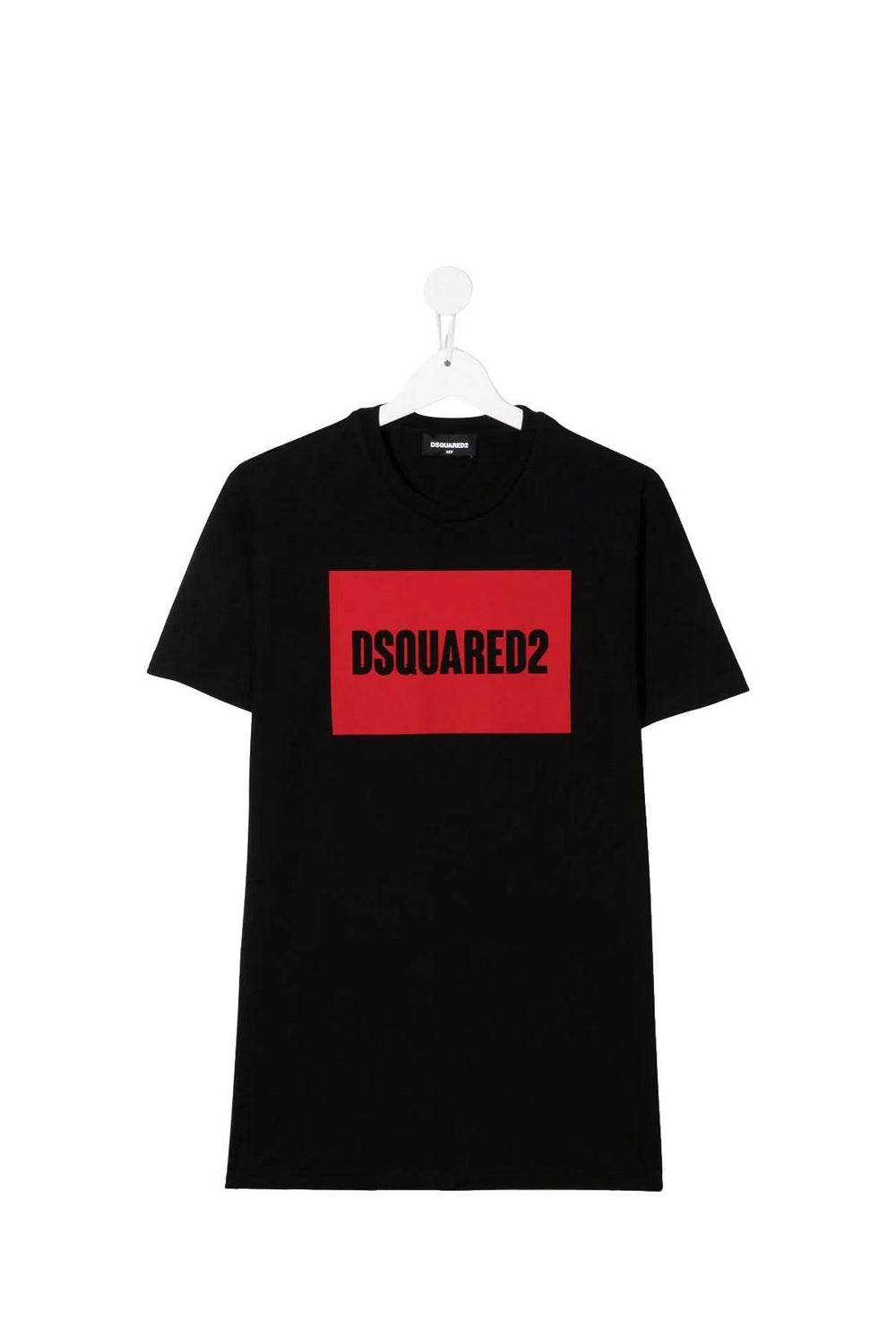 DSQUARED T-Shirt Stampa Frontale Nero