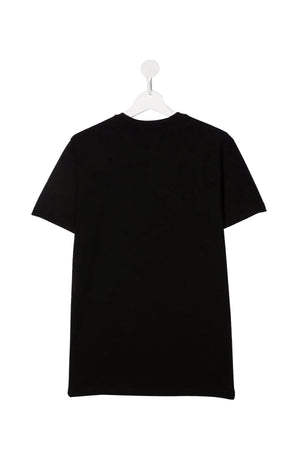 DSQUARED T-Shirt Stampa Frontale Nero