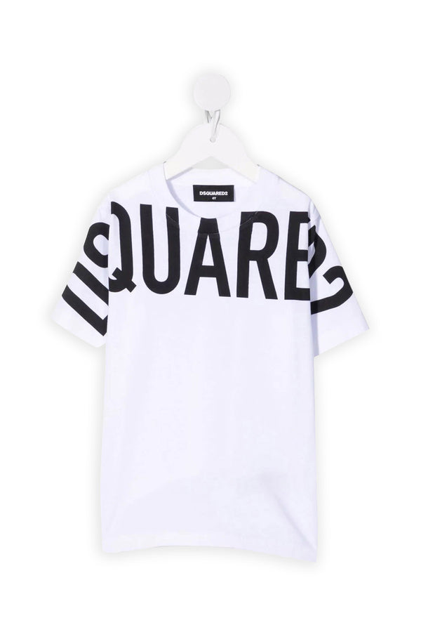 DSQUARED T-Shirt Maxi Logo Bianco
