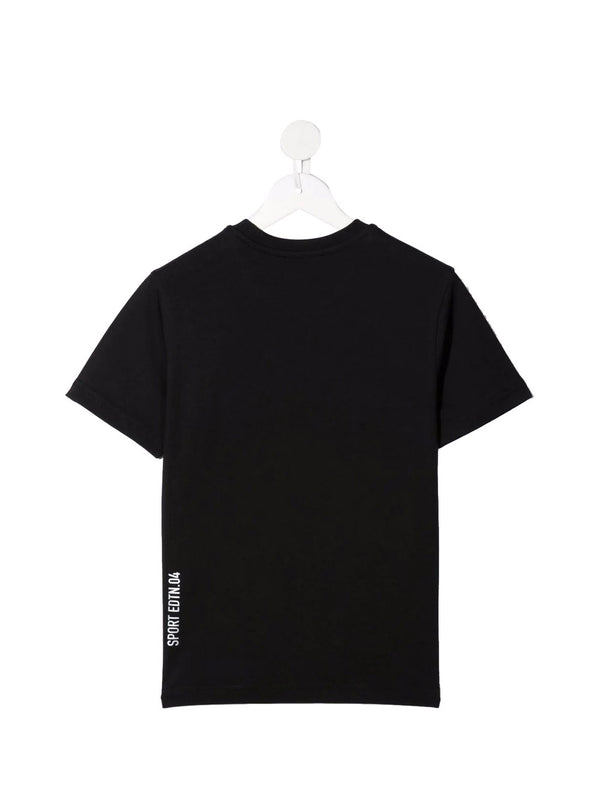 DSQUARED T-Shirt Logo Frontale Nero