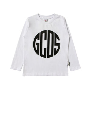 GCDS T-Shirt Con Logo Bianco