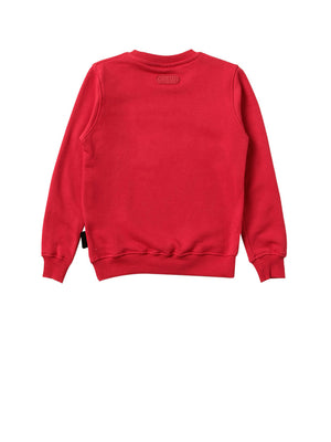 GCDS Felpa Logo Frontale Rosso