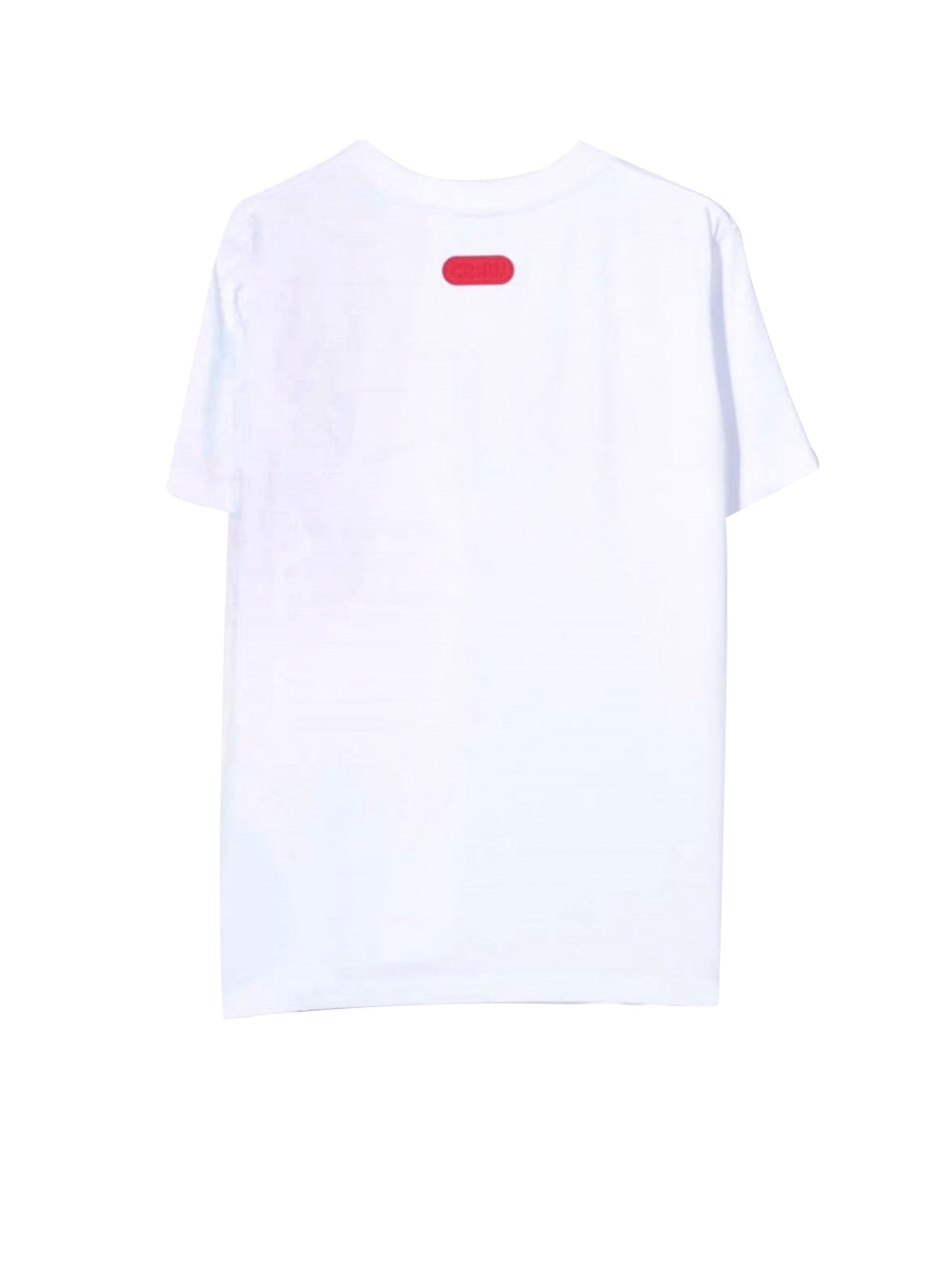 GCDS T-Shirt Logo Frontale Bianco