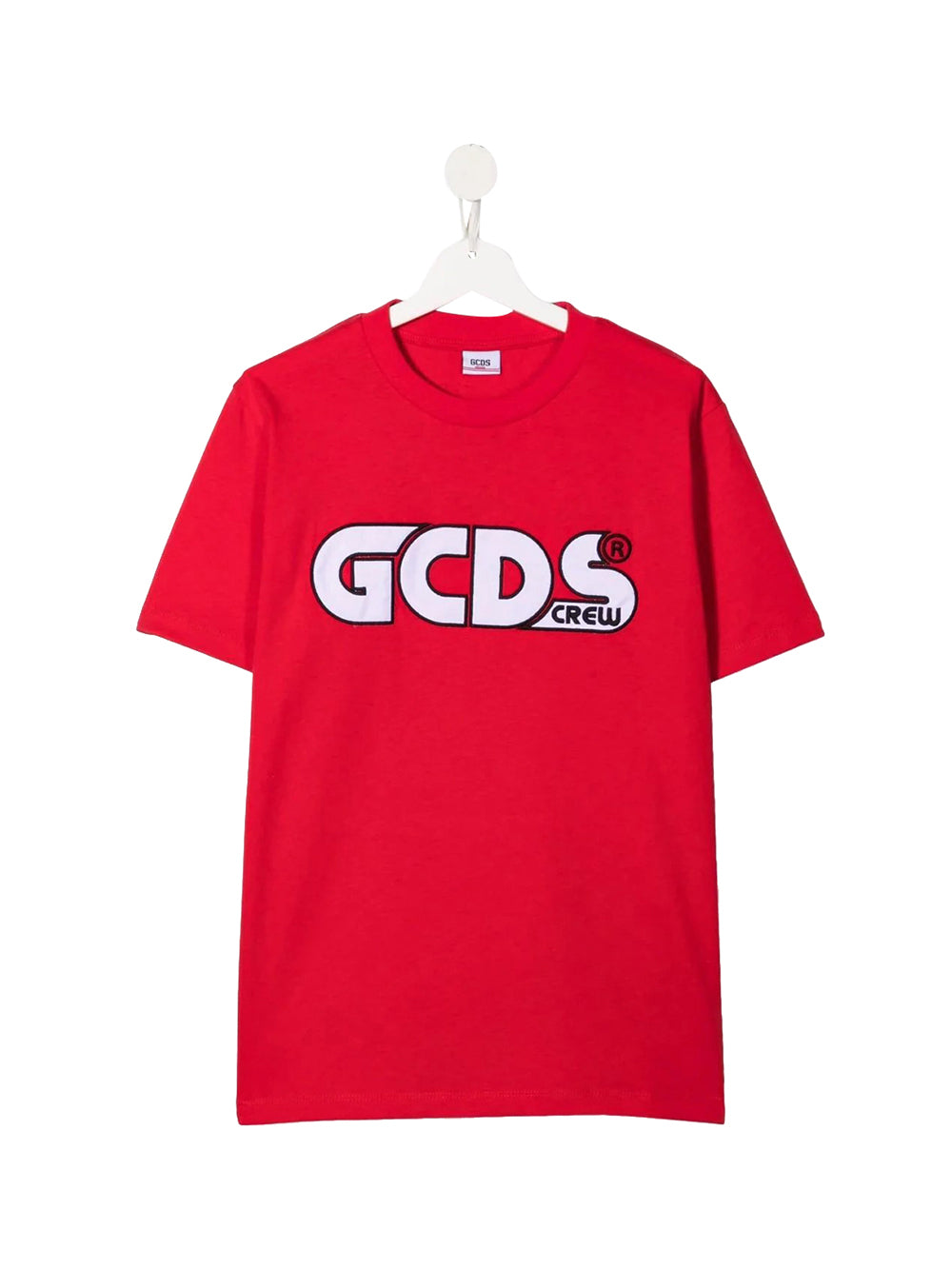GCDS T-Shirt Logo Frontale Rosso
