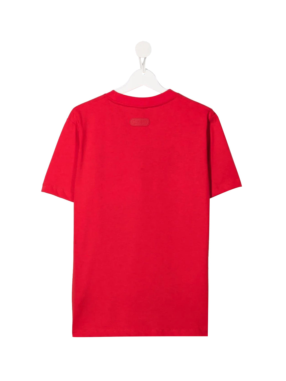 GCDS T-Shirt Logo Frontale Rosso