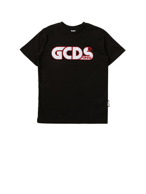 GCDS T-Shirt Logo Frontale Nero